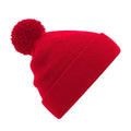 Classic Red - Front - Beechfield Childrens-Kids Original Pom Pom Beanie