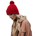 Classic Red - Back - Beechfield Snowstar Organic Cotton Beanie