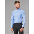 Sky Blue - Back - Brook Taverner Mens Whistler Long-Sleeved Formal Shirt