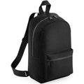 Black - Back - Bagbase Essential Fashion Mini Backpack