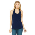 Navy - Back - Bella + Canvas Womens-Ladies Racerback Tank Top