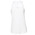 White - Front - Bella + Canvas Womens-Ladies Racerback Tank Top