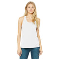 White - Back - Bella + Canvas Womens-Ladies Racerback Tank Top