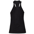 Black - Back - Bella + Canvas Womens-Ladies Racerback Tank Top