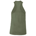 Military Green - Back - Bella + Canvas Womens-Ladies Racerback Tank Top