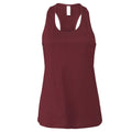 Maroon - Back - Bella + Canvas Womens-Ladies Racerback Tank Top