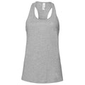 Athletic Heather Grey - Front - Bella + Canvas Womens-Ladies Racerback Tank Top