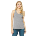 Athletic Heather Grey - Back - Bella + Canvas Womens-Ladies Racerback Tank Top