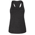 Dark Grey Heather - Front - Bella + Canvas Womens-Ladies Racerback Tank Top