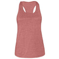 Heather Mauve - Front - Bella + Canvas Womens-Ladies Racerback Tank Top