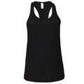 Black - Front - Bella + Canvas Womens-Ladies Racerback Tank Top