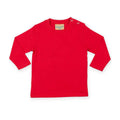 Red - Front - Larkwood Baby Long-Sleeved T-Shirt