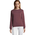 Ox Blood - Back - SOLS Womens-Ladies Sully Heathered Sweatshirt