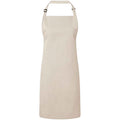 Natural - Front - Premier Unisex Adult Colours Full Apron