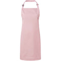 Pink - Front - Premier Unisex Adult Colours Full Apron