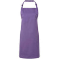 Purple - Front - Premier Unisex Adult Colours Full Apron