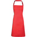 Strawberry Red - Front - Premier Unisex Adult Colours Full Apron