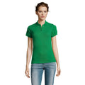 Kelly Green - Back - SOLs Womens-Ladies Prime Pique Polo Shirt