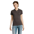 Dark Grey - Side - SOLs Womens-Ladies Prime Pique Polo Shirt