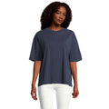 French Navy - Side - SOLS Womens-Ladies Boxy Organic Oversized T-Shirt