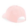 Powder Pink - Back - Beechfield Childrens-Kids Organic Cotton 5 Panel Baseball Cap