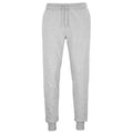 Grey Marl - Front - SOLS Unisex Adult Jumbo Organic Slim Jogging Bottoms