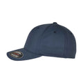 Navy - Back - Flexfit Recycled Polyester Baseball Cap