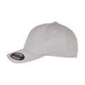 Silver - Back - Flexfit Recycled Polyester Baseball Cap