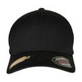 Black - Side - Flexfit Recycled Polyester Baseball Cap