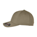 Khaki - Back - Flexfit Recycled Polyester Baseball Cap