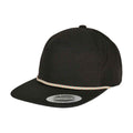 Black - Back - Flexfit Braided Baseball Cap