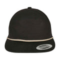 Black - Front - Flexfit Braided Baseball Cap