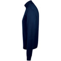 Navy - Side - SOLS Mens Gordon Full Zip Cardigan