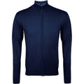 Navy - Front - SOLS Mens Gordon Full Zip Cardigan