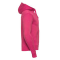 Fuchsia - Side - Russell Mens Authentic Hoodie