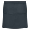 Charcoal - Front - Brand Lab Unisex Adult Organic Front Pocket Short Apron