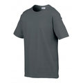 Charcoal - Side - Gildan Mens Softstyle T-Shirt