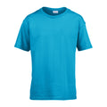 Caribbean Blue - Front - Gildan Mens Softstyle T-Shirt