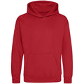 Fire Red - Front - Awdis Childrens-Kids Hoodie