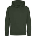 Forest Green - Front - Awdis Childrens-Kids Hoodie