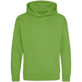 Lime Green - Front - Awdis Childrens-Kids Hoodie