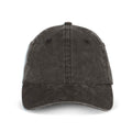 Black - Front - Native Spirit Unisex Adult Faded Washed Baseball Cap