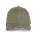 Khaki - Front - Native Spirit Unisex Adult Faded Washed Baseball Cap