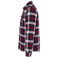 Medium Burgundy - Back - SOLS Unisex Adult Noah Flannel Padded Overshirt