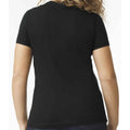 Pitch Black - Back - Gildan Womens-Ladies Soft Midweight T-Shirt