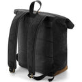 Black - Back - Quadra Heritage Leather Trim Backpack