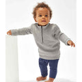 Heather Marl - Back - Babybugz Baby Quarter Zip Sweatshirt