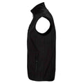 Black - Back - SOLS Mens Falcon Softshell Recycled Body Warmer