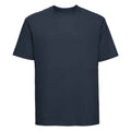 French Navy - Front - Russell Mens Ringspun Cotton Classic T-Shirt