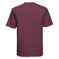 Burgundy - Back - Russell Mens Ringspun Cotton Classic T-Shirt